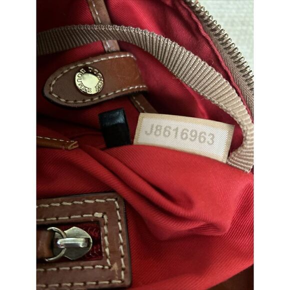 Dooney & Bourke Hobo Bag Black and Brown Pebbled Leather J8616963 - Picture 14 of 15